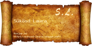Sükösd Laura névjegykártya